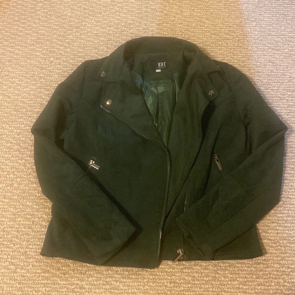 KUT FROM THE KLOTH SUEDE MOTO JACKET